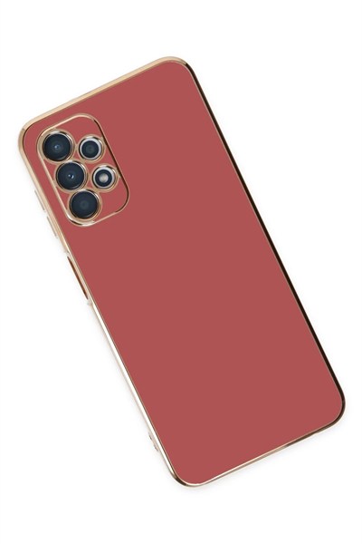 Mey İthalat®  Samsung Galaxy A13 4G Kılıf Volet Silikon - Kırmızı