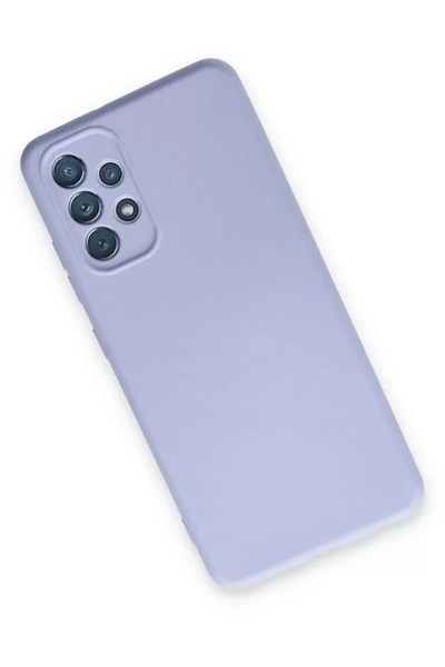 Mey İthalat®  Samsung Galaxy A13 4G Kılıf Nano içi Kadife Silikon - Lila