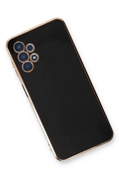 Mey İthalat®  Samsung Galaxy A13 4G Kılıf Volet Silikon - Siyah