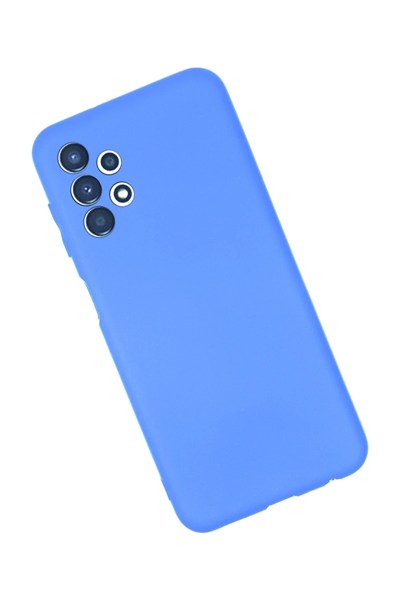 Mey İthalat®  Samsung Galaxy A13 4G Kılıf First Silikon - Mavi