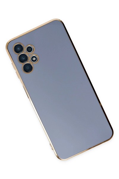 Mey İthalat®  Samsung Galaxy A13 4G Kılıf Volet Silikon - Mavi