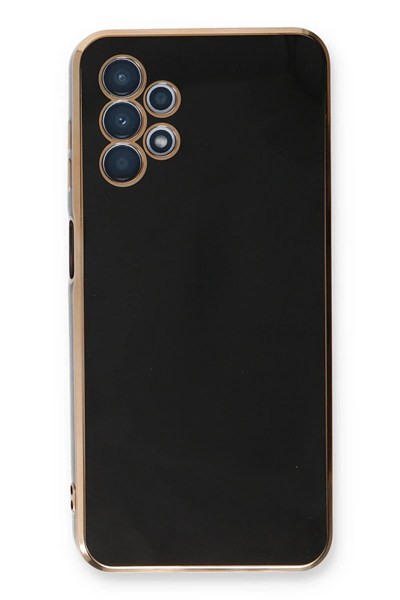 Mey İthalat®  Samsung Galaxy A13 4G Kılıf Volet Silikon - Siyah
