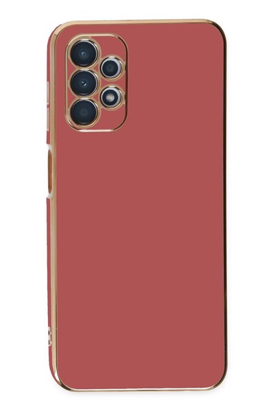 Mey İthalat®  Samsung Galaxy A13 4G Kılıf Volet Silikon - Kırmızı