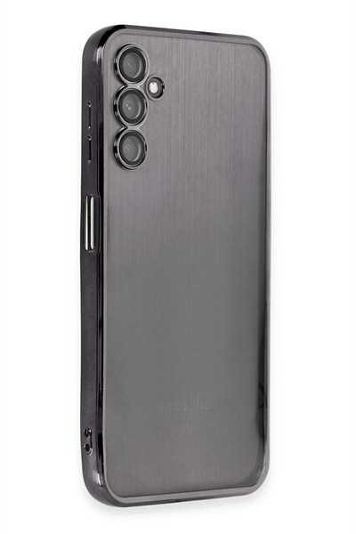 Mey İthalat®  Samsung Galaxy A14 4G Kılıf  Lensli Silikon - Siyah
