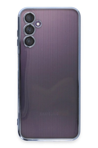 Mey İthalat®  Samsung Galaxy A14 4G Kılıf  Lensli Silikon - Açık Mavi