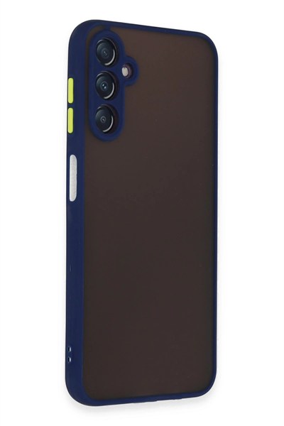 Mey İthalat®  Samsung Galaxy A14 4G Kılıf Montreal Silikon Kapak - Lacivert