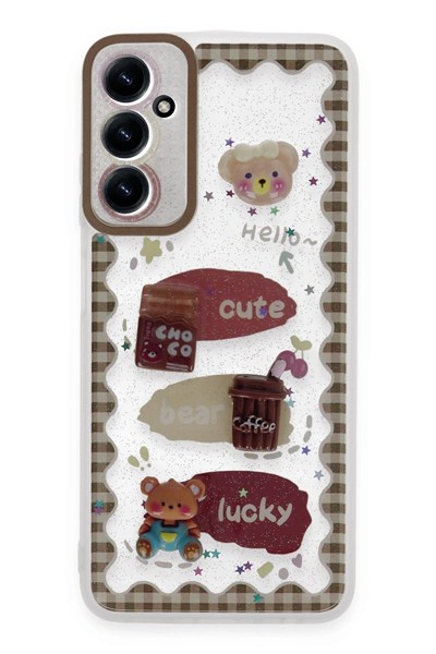 Mey İthalat®  Samsung Galaxy A14 4G Kılıf Sweet Desenli Silikon Kapak - Şeffaf