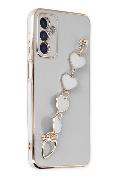 Mey İthalat®  Samsung Galaxy A14 4G Kılıf Esila Silikon - Beyaz