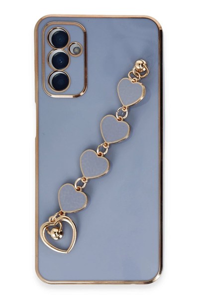 Mey İthalat®  Samsung Galaxy A14 4G Kılıf Esila Silikon - Gri