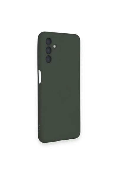 Mey İthalat®  Samsung Galaxy A14 4G Kılıf Nano içi Kadife Silikon - Koyu Yeşil