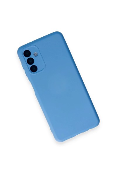 Mey İthalat®  Samsung Galaxy A14 4G Kılıf Nano içi Kadife Silikon - Mavi