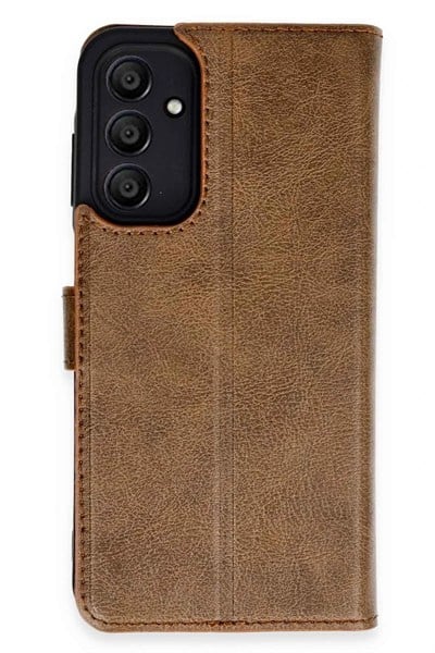 Mey İthalat®  Samsung Galaxy A15 4G Kılıf Trend S Plus Kapaklı Kılıf - Taba