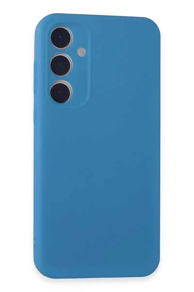 Mey İthalat®  Samsung Galaxy A15 4G Kılıf First Silikon - Mavi