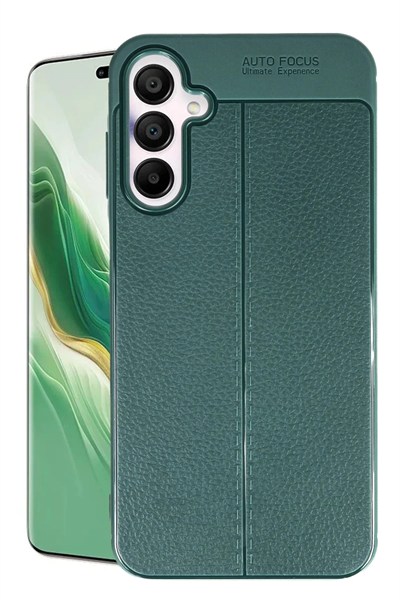 Mey İthalat®  Samsung Galaxy A15 4G Kılıf Auto Focus Kapak - Koyu Yeşil