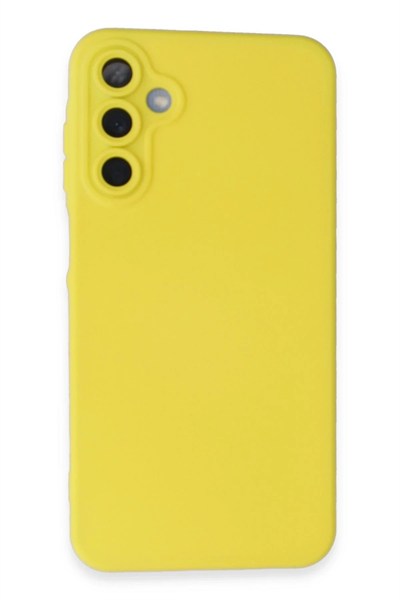 Mey İthalat®  Samsung Galaxy A15 4G Kılıf Nano içi Kadife Silikon - Sarı