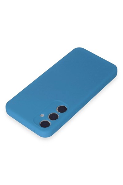 Mey İthalat®  Samsung Galaxy A15 4G Kılıf First Silikon - Mavi