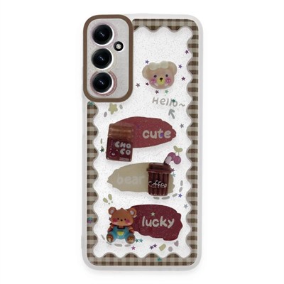 Mey İthalat®  Samsung Galaxy A15 4G Kılıf Sweet Desenli Silikon Kapak - Şeffaf