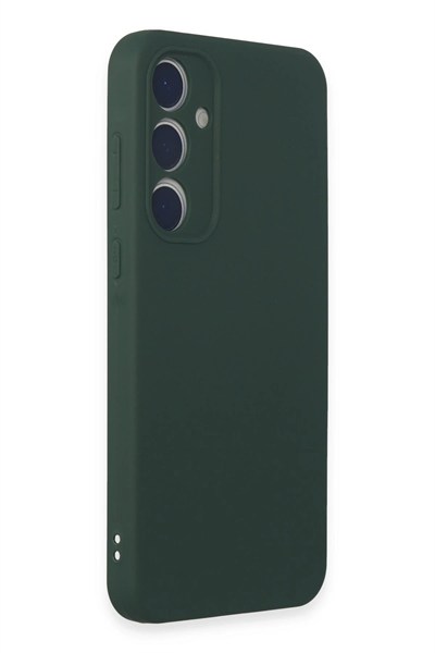 Mey İthalat®  Samsung Galaxy A15 4G Kılıf First Silikon - Koyu Yeşil