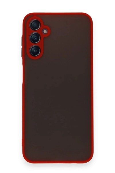 Mey İthalat®  Samsung Galaxy A15 4G Kılıf Montreal Silikon Kapak - Kırmızı
