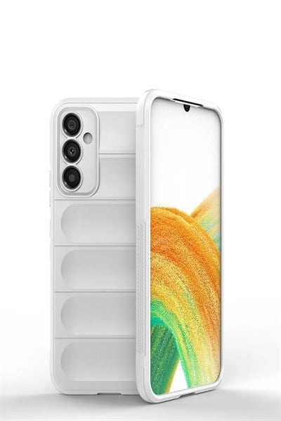 Mey İthalat®  Samsung Galaxy A15 4G Kılıf Optimum Silikon - Krem