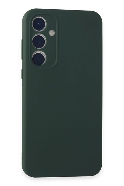 Mey İthalat®  Samsung Galaxy A15 4G Kılıf First Silikon - Koyu Yeşil