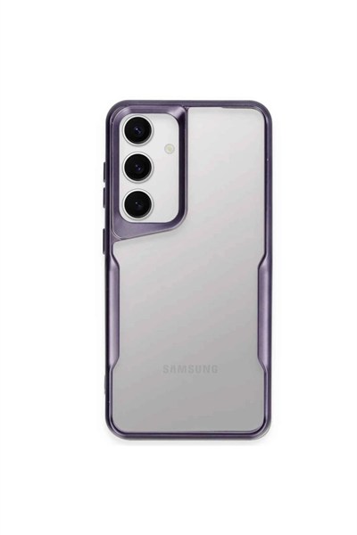 Mey İthalat®  Samsung Galaxy A15 4G Kılıf Boyi Silikon Kapak - Derin Mor