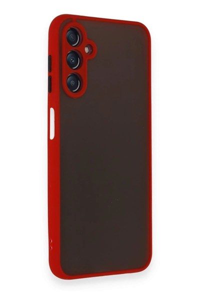 Mey İthalat®  Samsung Galaxy A15 4G Kılıf Montreal Silikon Kapak - Kırmızı