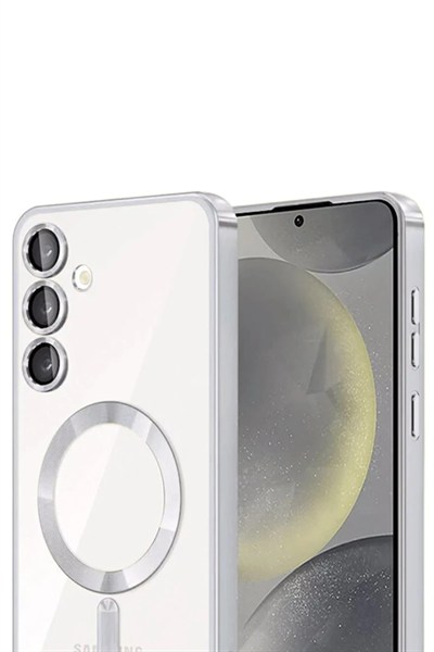 Mey İthalat®  Samsung Galaxy A15 4G Kross Magneticsafe Kapak - Gümüş