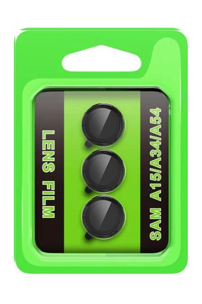 Mey İthalat®  Samsung Galaxy A15 4G Raze Metal Kamera Lens - Siyah