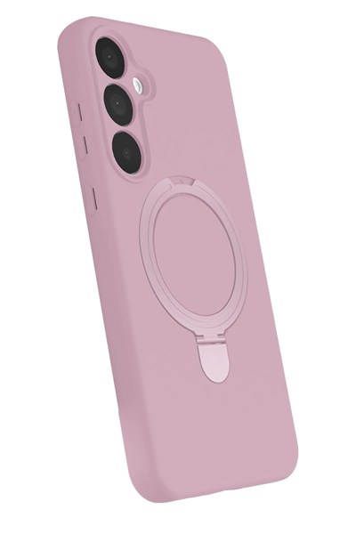 Mey İthalat®  Samsung Galaxy A15 4G Regal Magsafe Standlı Kapak - Açık Pembe