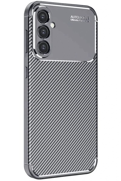 Mey İthalat®  Samsung Galaxy A16 5G Kılıf Auto Focus Karbon Kapak - Gri