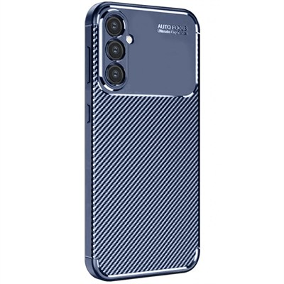 Mey İthalat®  Samsung Galaxy A16 5G Kılıf Auto Focus Karbon Kapak - Lacivert