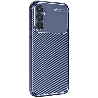 Mey İthalat®  Samsung Galaxy A16 5G Kılıf Auto Focus Karbon Kapak - Lacivert