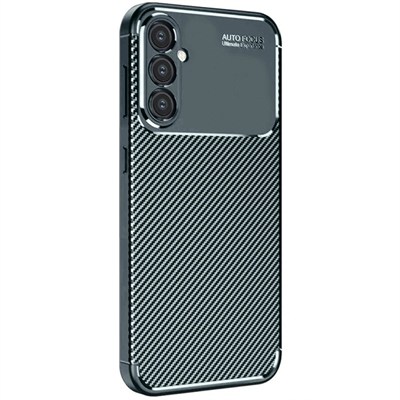 Mey İthalat®  Samsung Galaxy A16 5G Kılıf Auto Focus Karbon Kapak - Koyu Yeşil