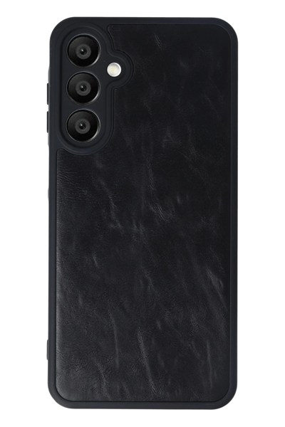 Mey İthalat®  Samsung Galaxy A16 5G Kılıf Aras Deri Kapak - Siyah