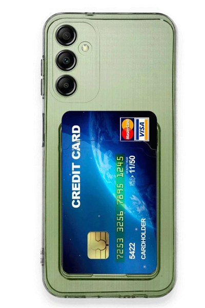 Mey İthalat®  Samsung Galaxy A16 5G Kılıf Kart Şeffaf Silikon - Şeffaf