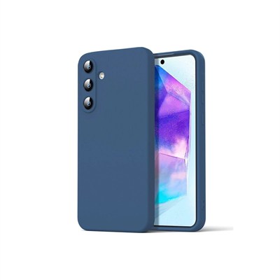 Mey İthalat®  Samsung Galaxy A16 5G Kılıf Nano içi Kadife Silikon - Lacivert