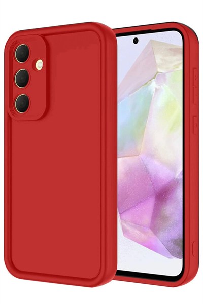 Mey İthalat®  Samsung Galaxy A16 5G Kılıf Viera Silikon - Kırmızı