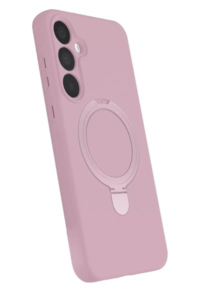 Mey İthalat®  Samsung Galaxy A16 5G Regal Magsafe Standlı Kapak - Açık Pembe
