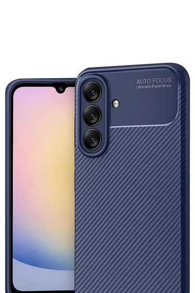 Mey İthalat®  Samsung Galaxy A17 5G Auto Focus Karbon Kapak - Lacivert