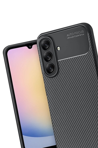 Mey İthalat®  Samsung Galaxy A17 5G Auto Focus Karbon Kapak - Siyah