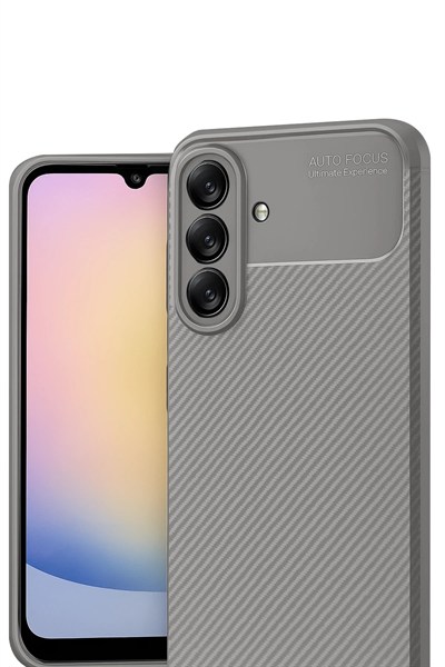 Mey İthalat®  Samsung Galaxy A17 5G Auto Focus Karbon Kapak - Gri