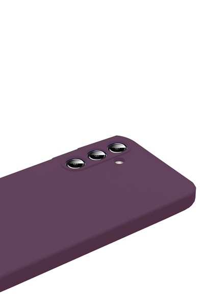 Mey İthalat®  Samsung Galaxy A17 5G First Silikon - Mürdüm