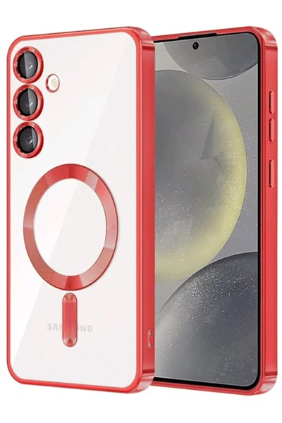 Mey İthalat®  Samsung Galaxy A17 5G Kross Magneticsafe Kapak - Kırmızı