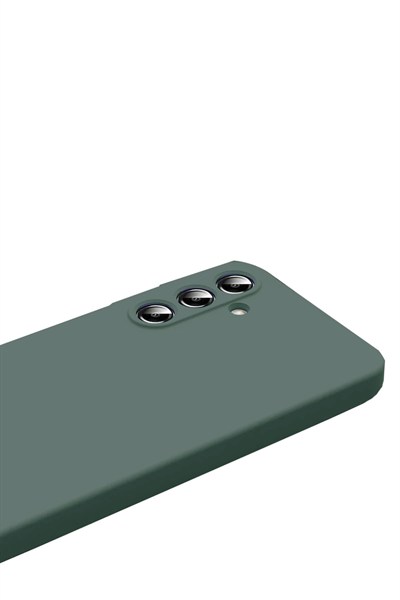 Mey İthalat®  Samsung Galaxy A17 5G Nano içi Kadife Silikon - Koyu Yeşil
