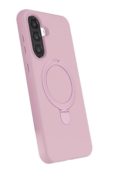 Mey İthalat®  Samsung Galaxy A17 5G Regal Magsafe Standlı Kapak - Açık Pembe