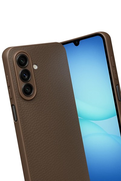 Mey İthalat®  Samsung Galaxy A17 5G Thermax Silikon Kılıf - Kahverengi
