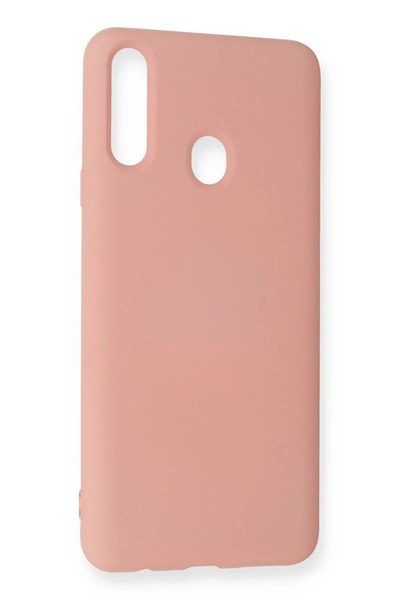 Mey İthalat®  Samsung Galaxy A20S Kılıf Nano içi Kadife Silikon - Pudra