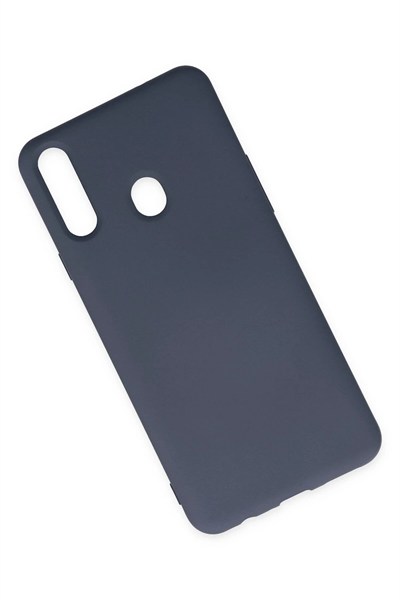 Mey İthalat®  Samsung Galaxy A20S Kılıf Nano içi Kadife Silikon - Gri