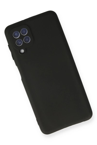 Mey İthalat®  Samsung Galaxy A22 Kılıf First Silikon - Siyah